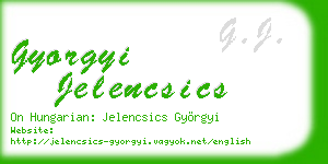 gyorgyi jelencsics business card